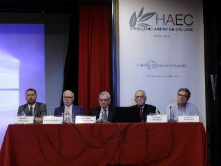 Με μεγάλη προσέλευση πραγματοποιήθηκε την Τρίτη 20 Ιουνίου 2017 στο θέατρο της Ελληνοαμερικανικής Ένωσης η εσπερίδα με θέμα: «Οι Ευρωπαϊκές εξελίξεις και οι επιπτώσεις τους στην Ελλάδα», που διοργάνωσαν το Hellenic American College / Hellenic American University και η Ελληνοαμερικανική Ένωση σε συνεργασία με το Ελληνικό Τμήμα της Ένωσης Ευρωπαίων Δημοσιογράφων, στο πλαίσιο της δημοφιλούς σειράς εκδηλώσεων Διάλογος για την Ανάπτυξη.