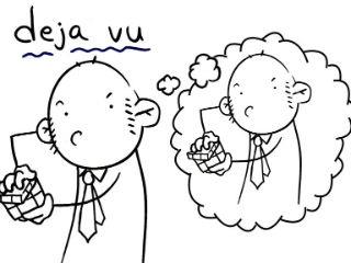 Προμνησία (deja vu).Όλα θα τα ξαναζούμε ως μνημονικά ίχνη που έχουν εντυπωθεί στο συλλογικό ασυνείδητο με μοναδικό σκοπό την μη τραυματική επανάληψη του βιώματος: το ακούς, το διαβάζεις, αλλά επειδή το έζησες ως θλιβερό και κακό μαντάτο, δεν σε σπρώχνει πιο κάτω, δεν σε καθηλώνει, όντας μόνιμα καθηλωμένος. Μια διαστροφική κοινωνική «απόλαυση» του συμπτώματος, του άγχους, της απόγνωσης, της έλλειψης επιθυμίας για δημιουργία και παραγωγή.