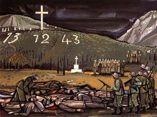 Πρωταγωνιστής όλης της επιχείρησης ο στρατηγός  Λε Σουίρ, δισέγγονος του ομώνυμου φιλέλληνα υπουργού Στρατιωτικών του Όθωνα, εθνικοσοσιαλιστής, φανατικός ναζί, εγκληματίας και δολοφόνος αμάχων. Εκτελεστικά όργανα, η ειδική ομάδα δολοφόνων που είχε ιδρύσει στη Μεραρχία του, όλος ο στρατός κατοχής της Βέρμαχτ με αγαστή συνεργασία Ελλήνων συνεργατών των κατακτητών και την υψηλή επίβλεψη των Βρετανών πρακτόρων της αντικατασκοπίας που έδρευαν στα βουνά της Πελοποννήσου.